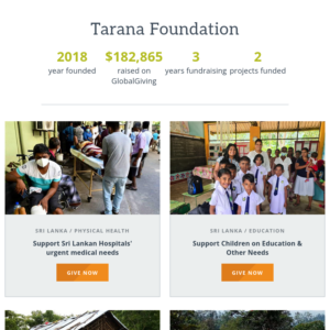 Tarana Foundation on GlobalGiving.org
